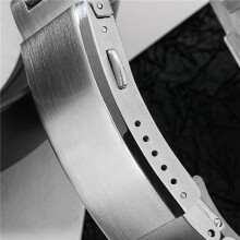 2X Watch Buckle Fold Safety Milled Clasp Replacement Stainless Steel Watchband Clasp , 22mm