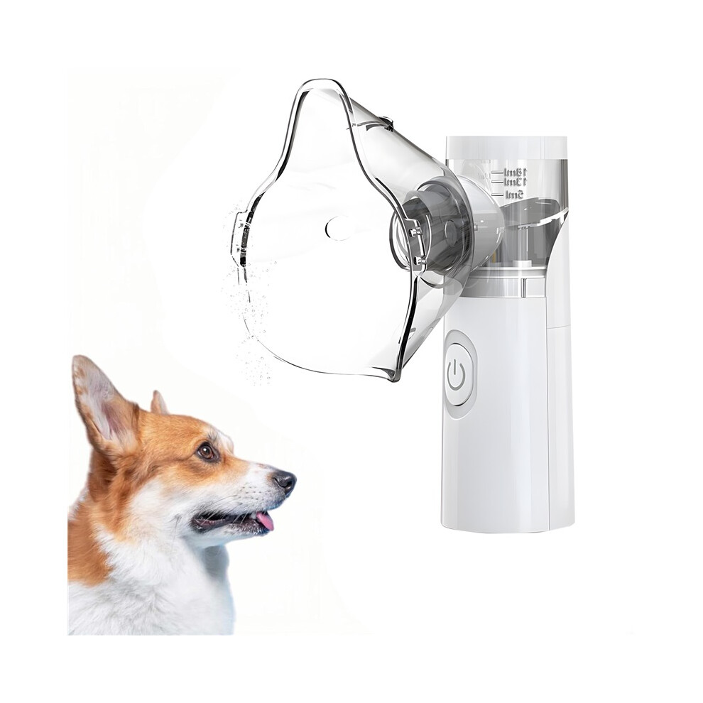 Stoyotu White (White) Pet Asthma Inhaler Nebulizer For Respiratory Relief Easy-To-Use Veterinary Animals Device Promotes Pet Health