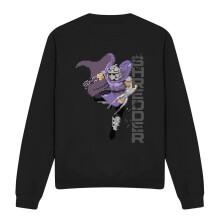 (M, Black) Teenage Mutant Ninja Turtles Unisex Adult Arcade Shredder Retro Sweatshirt