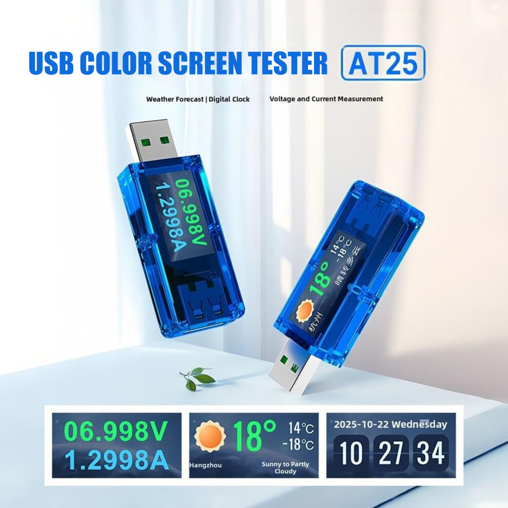 Color Screen Usb Voltages Current Tester For Accurate Charging Monitoring 7695001186094