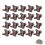 Removable Combination Butterfly Corner Code, Angle Corner Brackets, Heavy Duty Shelf Brackets, L Bracket, (Red Bronze) 1