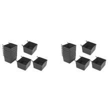 20St Pegboard Box, Pegboard Bin Kit, Pegboard Förvaringsorganisator, Pegboard Tillbehör Delar för Organiseringsverktyg
