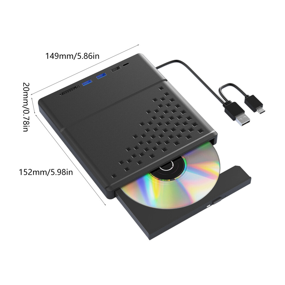 Usb3.0 2.0 Portable Dvds Drives For Laptop, Fast Speed Data Transfer External Burners 7695001218672