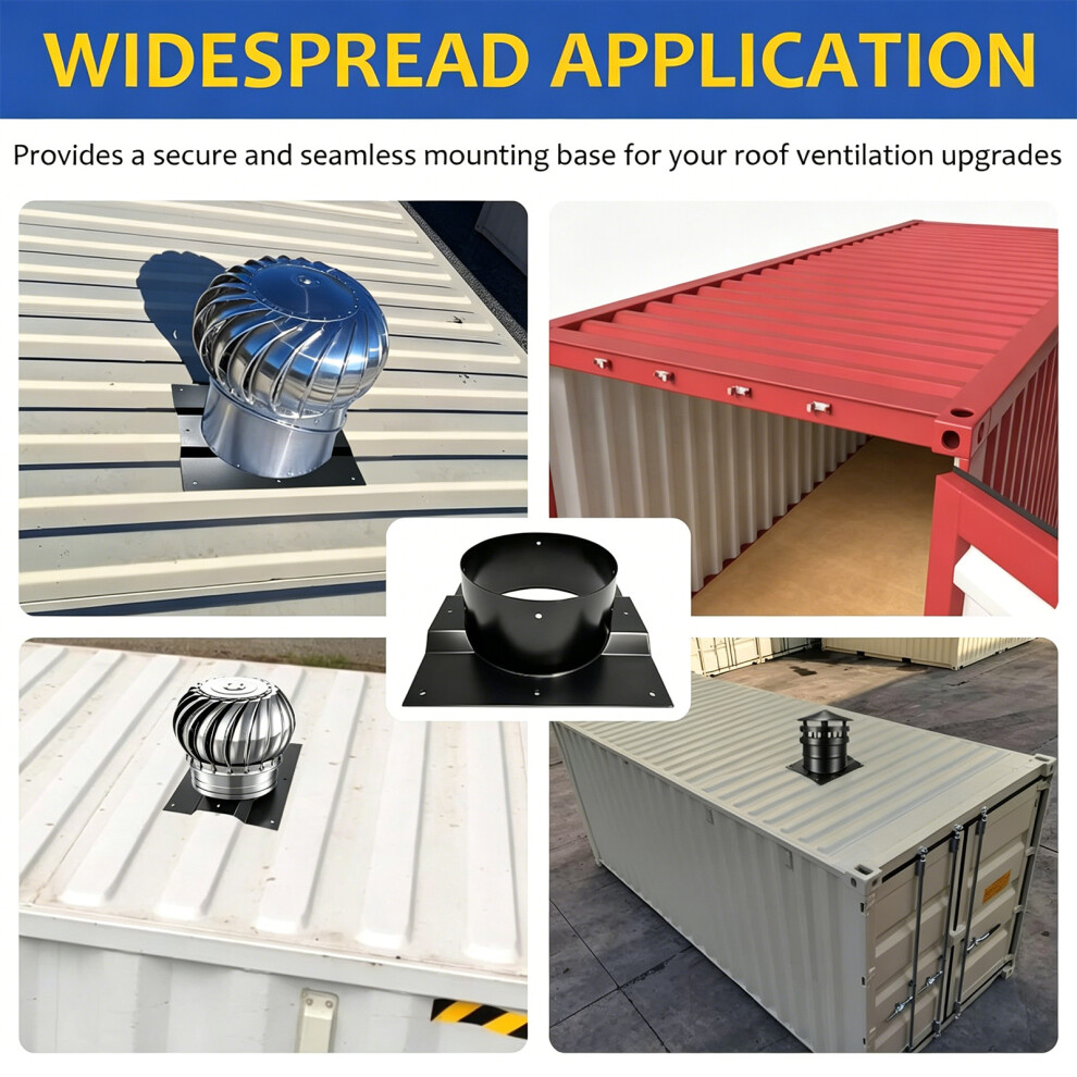 Ribbed Roof Flue Attachment Featuring Water Resistant Style For Storage Entities 7755000648877