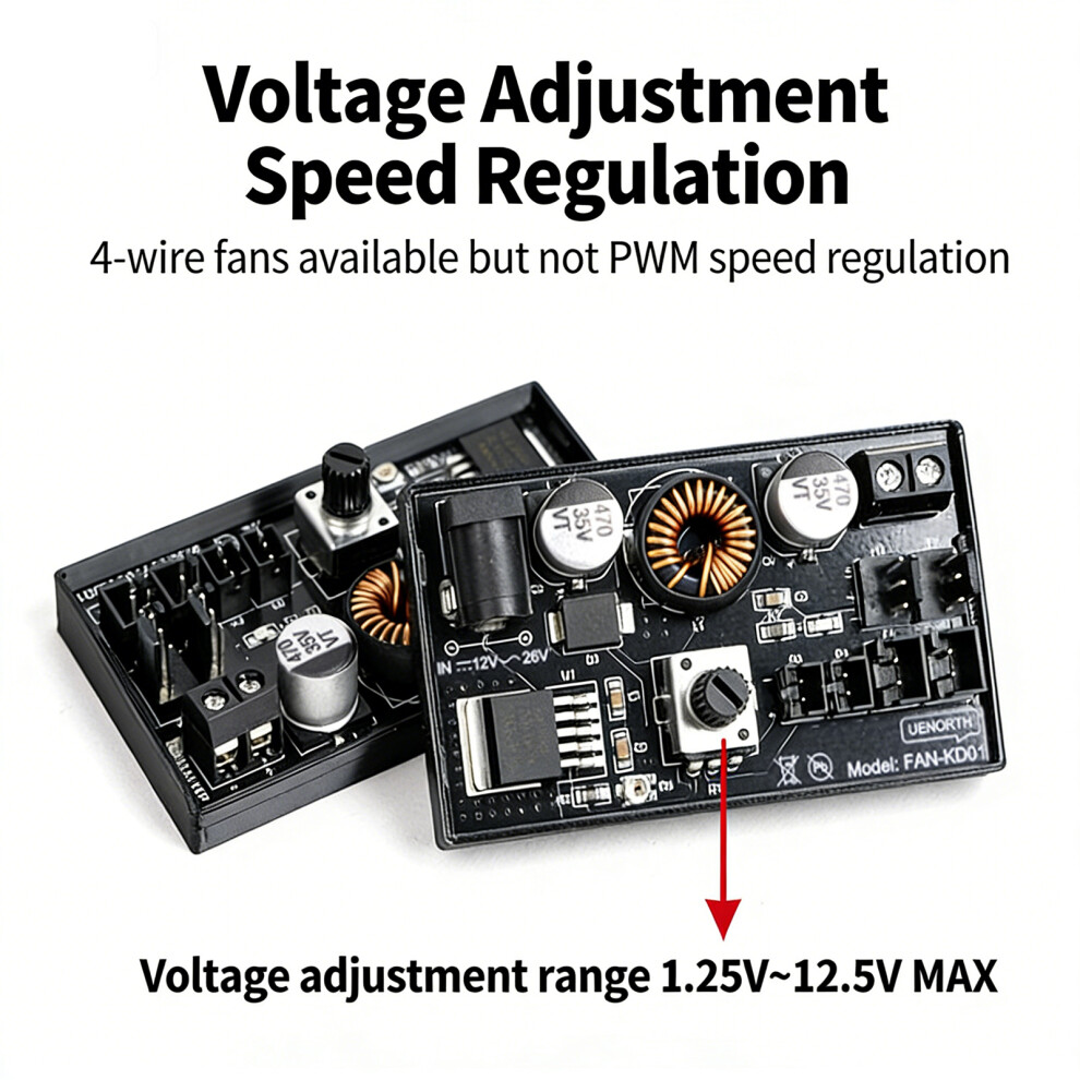Efficient Multi Channel Dc12v Speed Voltages Controller Overload Protections 7695001182614