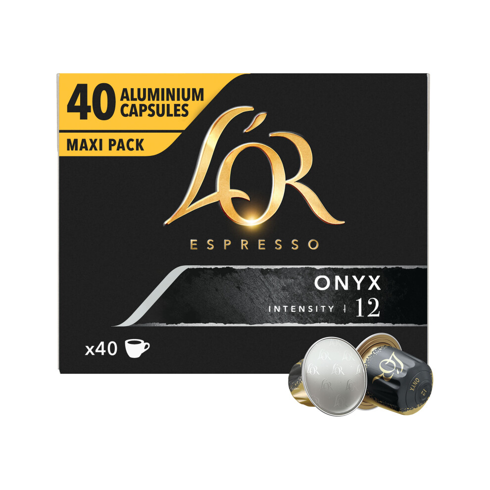 L'or L Or Onyx Espresso Coffee Capsules (Pack Of 40) 4060137