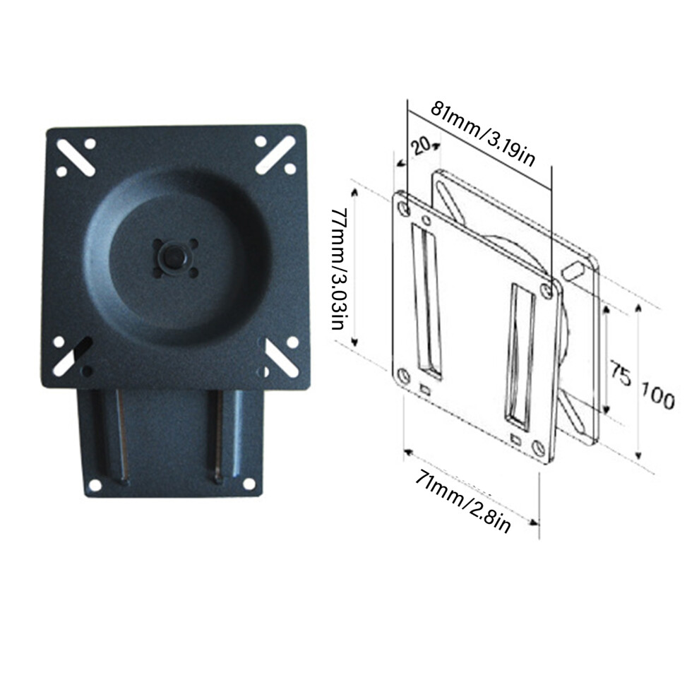 Rotatable Wall Mount Bracket For 10 30Inch Monitors Secure Steel Space Saving 7695001194785