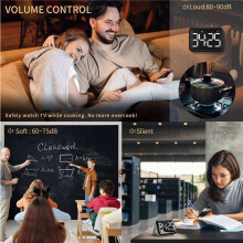 2X Digital Kitchen Timer - Magnetic Countdown Count Timer with Large LED Display Loud Volume for Cooking and for Kids
