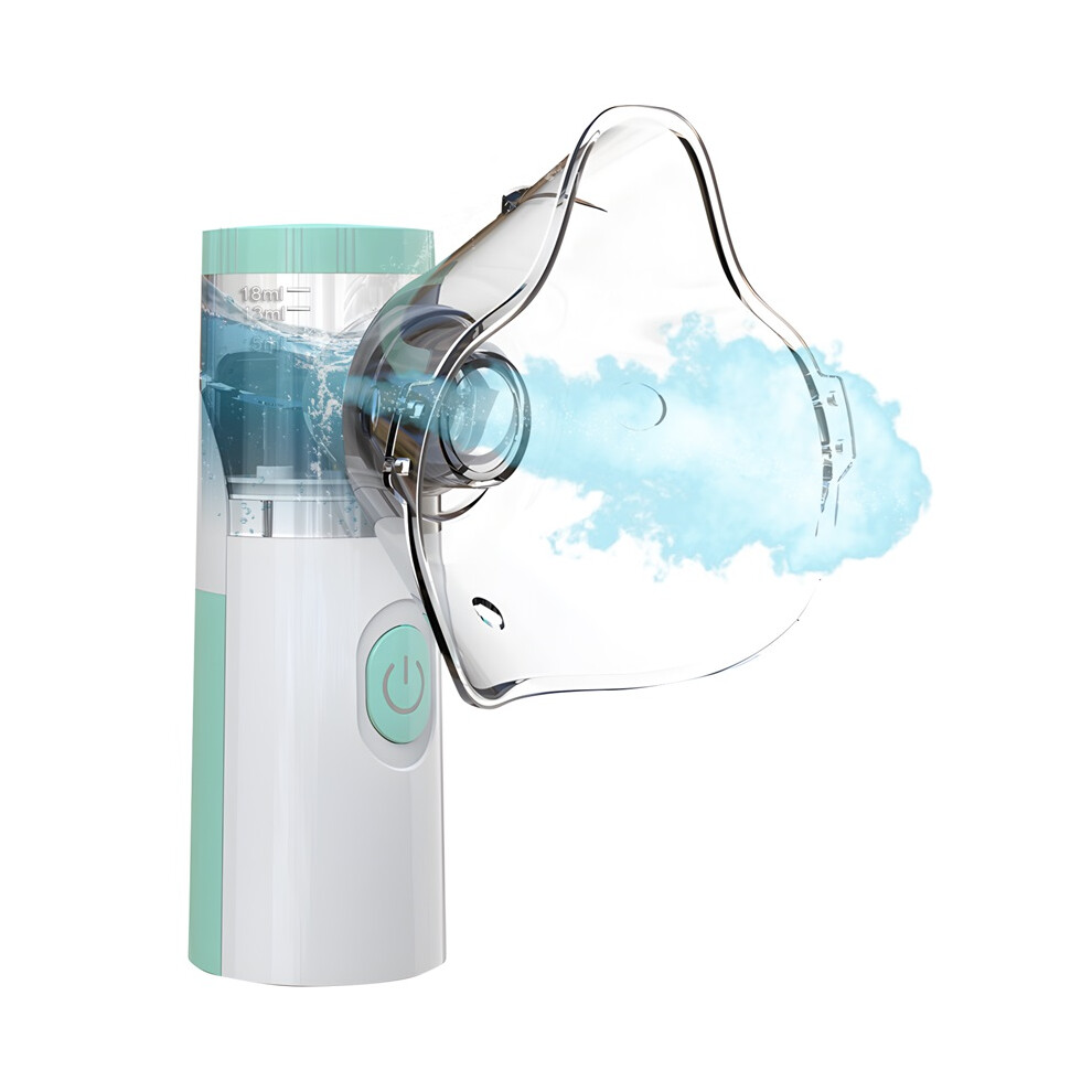 Stoyotu Green (Green) Humidifier Inhaler Tools Nebulizer Asthma Medical Handhe Portable Nebulizer Inhalator Adult Kids Mini Silent Steam Nasal