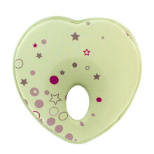 (Green)Baby Kids Soft Pillow Memory Foam Prevent Flat Head Anti Roll Support Neck