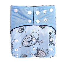 (Light Blue) Cloth Charcoal Bamboo Diaper Girl Boy Baby Reusable Washable Pocket Adjustable