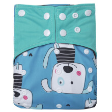(Lake Blue) Cloth Charcoal Bamboo Diaper Girl Boy Baby Reusable Washable Pocket Adjustable