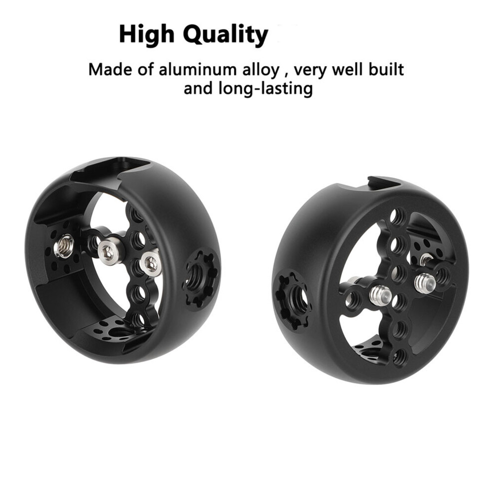 Secure Mounting Handle Aluminum Comfortable Round Handle Grip Video Cage 3/8Inch 7695001161237