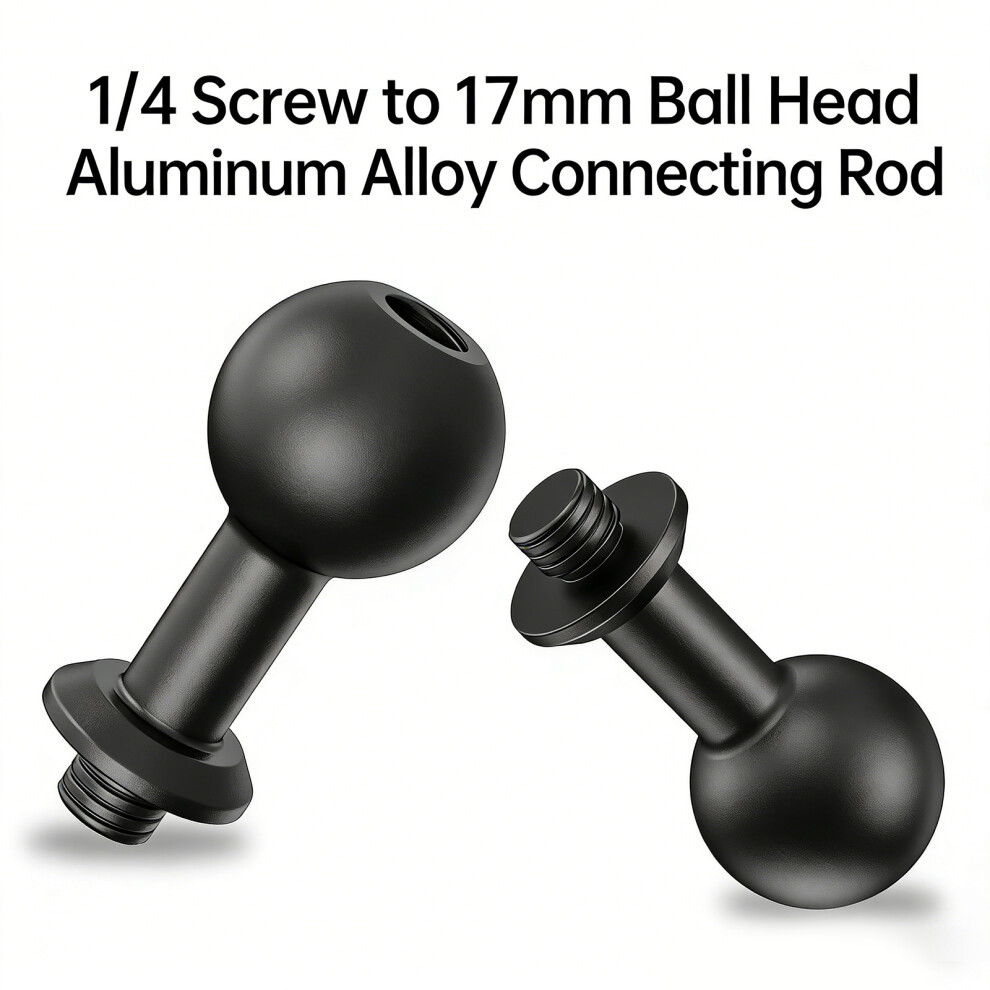 Lightweight 17Mm Ball Head To 1/4 Screw Connection For Action Camera Smartphone 7695001169530