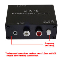 Studio Passive Low Bass Attenuator for Mixing and Recording Professional Use