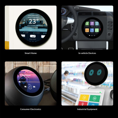 Circular Touches Screen 4inch Capacitive with IPS Support 720x720 Resolution