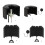 Professional Microphone Isolation Shield Foldable Mics Cover Improve Clear Set of 2 5