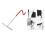 Pig Tail Magic Arm Extension Rod with 5/8 Universal Interface Adjustable Outdoor Light Stand Bracket Hook Support 8