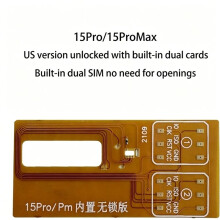 För 15 Pro/Pro Max Dual SIM Flexkabel Manuellt Verktyg Amerikansk Version Inbyggd MEP SIMHUB IC Telefonreparationssats Låst