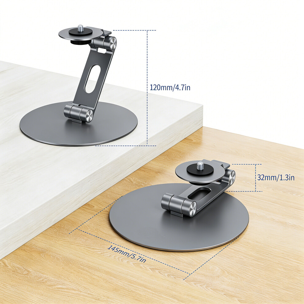 360 Rotating Foldable Projector Stand Metal Construction For 360 Viewing 7695001178877
