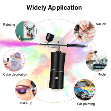 Airbrush with Compressor Portable Airbrush Painting Wireless Air Brush Paint Spray Mini Spray Gun Airbrush Kit with Compressor