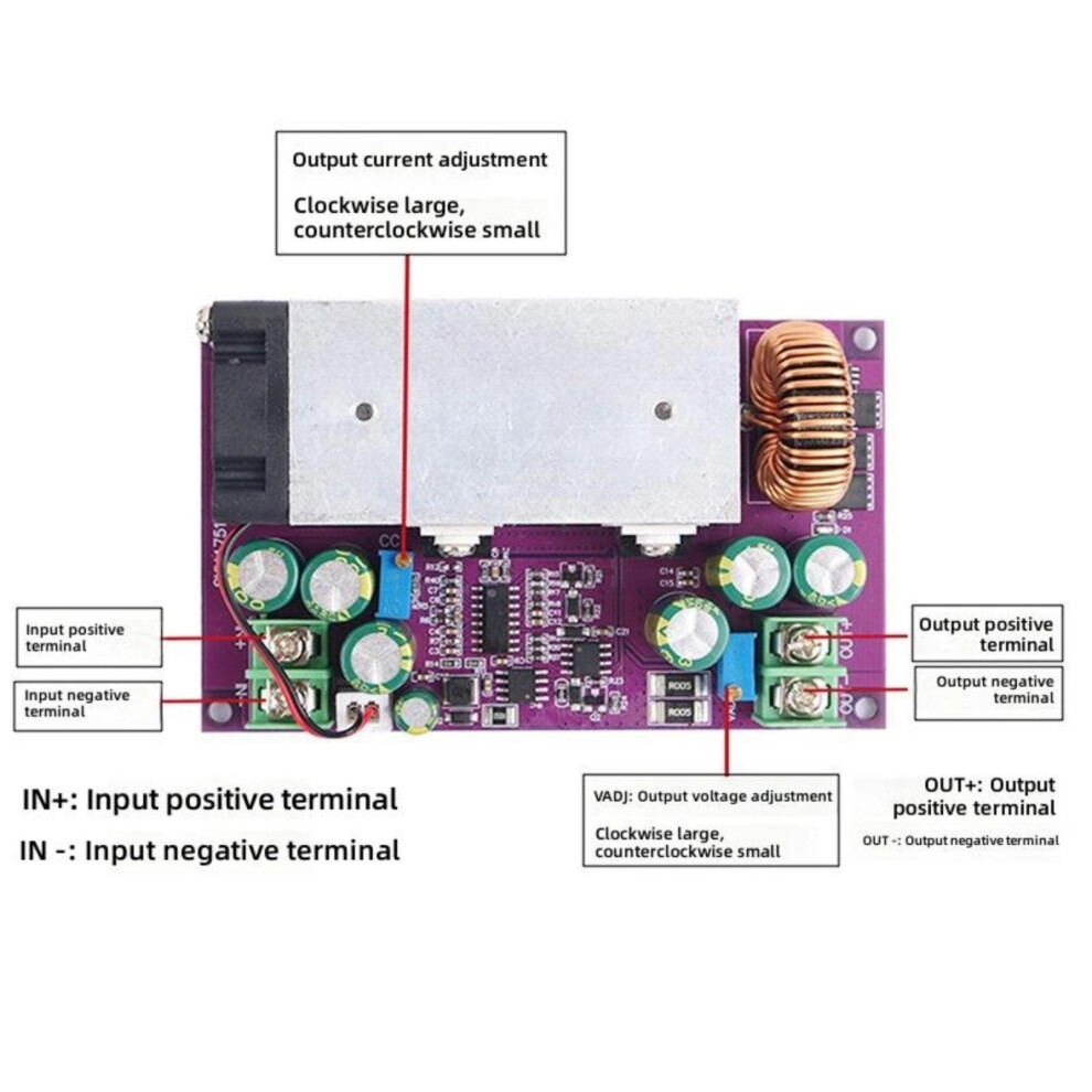 25A High Power Adjustable Converters 600W With Constant Current Wide Voltages 7695001178976