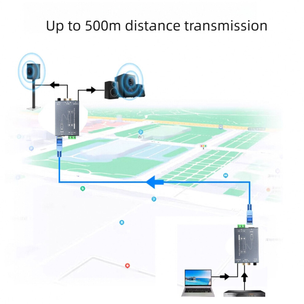 Clear Sound Transmission 3.5Mm Rcas Sound Extender Cable Metal For Enhances Sound 7695001187206