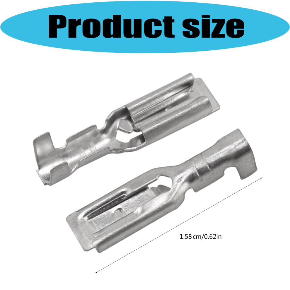 2.8Mm Copper Metal Female Terminals 100Pcs For Automotive & Appliance Use 7695001152556