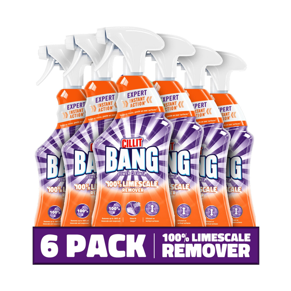 Cillit Bang 750Ml Limescale Remover, 6 Pack, Fast Stain & Virus