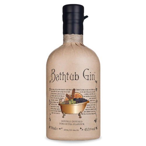 Bathtub Gin, 70cl - Double-Infused 40.3% ABV Craft Gin with Orange