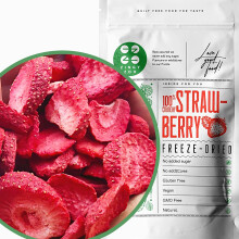 Freeze Dried Strawberry Slices | Raw Natural Premium Freeze Dried Fruit | Freeze