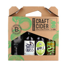 Brewhouse Craft Cider Selection complete with Chalice Glass and