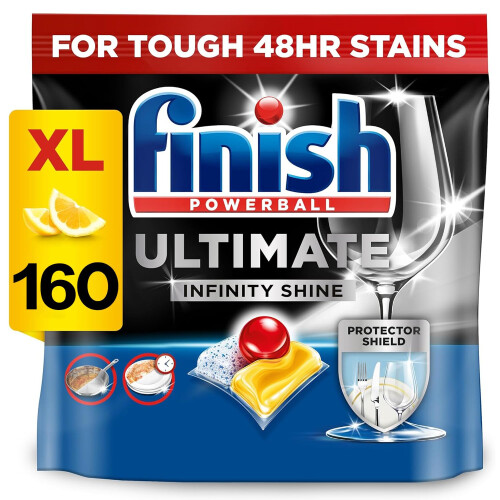 Finish Finish Ultimate Infinity Shine Dishwasher Tablets Lemon 2 x 80 Total