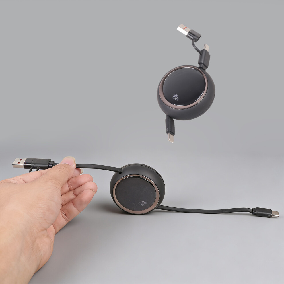 Portable Telescoping Usb C Cable Supporting 480Mbps Transfer And 100W Charging For 7695001225205