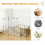 Recinto modular para coelhos e pequenos animais, com 27 painéis de aço e resina. 7