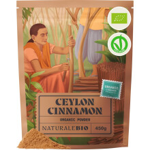 NaturaleBio Organic Ceylon Cinnamon Powder 450g. Low Coumarin.