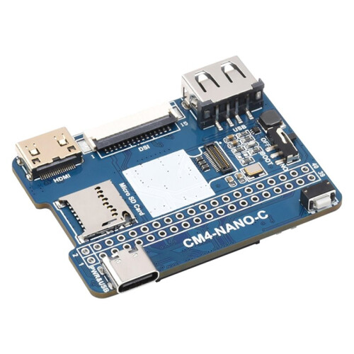 CM4--C  Base Card (C) Caméra 8MP Intégrée pour Module de Calcul pour Raspberry Pi : Extension D'E/S Compacte et Projets D'IA 2