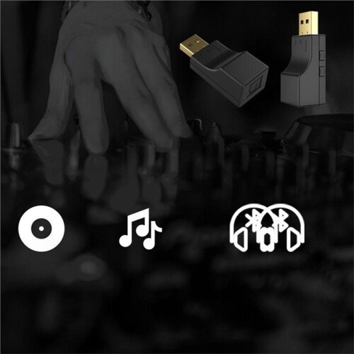 -Audio-Transmitter, USB, Optischer Dual-Stream, Multipoint-Stereo-Musik-Adapter mit Geringer Latenz, Kabellos 2