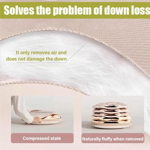 Dust Bag with Self-Compressing Zipper Space Saving Hanging Garment Bag Down Jacket Compression Dust Bag Clothes Dust Bag 1