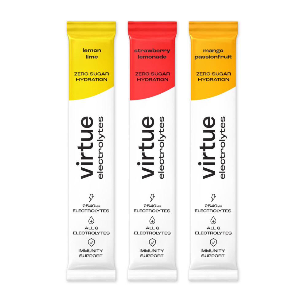 Virtue Zero Sugar Hydration Electrolytes - Variety Pack (12