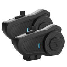 1Pair Motorcycle Intercom, Helmet Headset Wireless Communication System to 800M with DSP&CVC Noise Cancellation