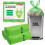 KITBEST Biodegradable Bin Liners 30L Tie Handle, Strong Compostable 1