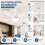 Ventilatore da Soffitto Silenzioso per Casa con Luce LED Notturna 40W e Telecomando 5