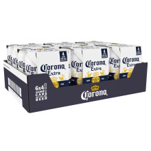 Corona Extra Lager Beer Can, 24 x