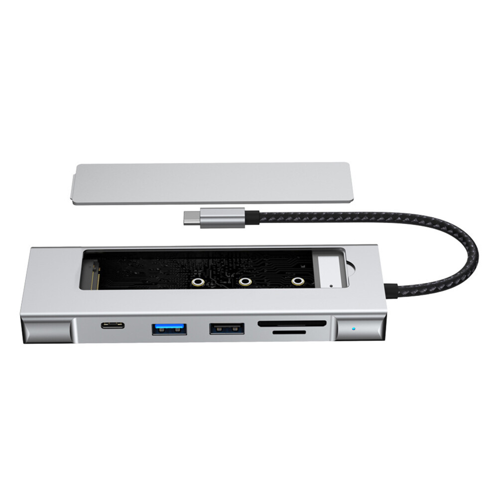 Aluminum Usb C Laptop Docking Station Usb Type C To 4K Hdtv Type C Usb3.0 7695001245937