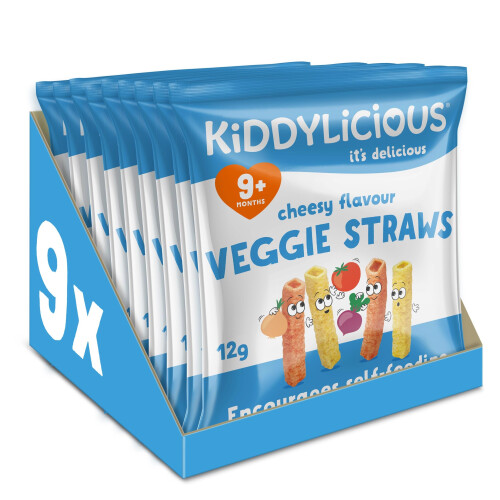 Kiddylicious Cheesy Veggie Straws - Delicious Snacks for Kids -