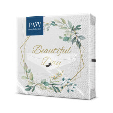 PAW - Napkins 3-Ply (33 x 33 cm) I 20 Pieces I Perfect for Birthdays,