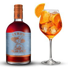 Lyre's Non Alcoholic Italian Spritz Spirit, Award Winning Low Calorie Alcohol Free Aperitif Alternative, Vegan Friendly Zero Proof Bitter Orange Styl