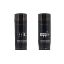 (DARK BROWN) Toppik Hair Building Fibres | 27.5g (2-pack)