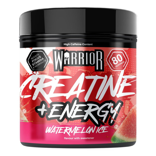 Warrior Warrior Creatine Monohydrate Powder + Energy 360g (80 Servings) –